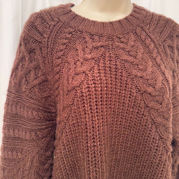 Mango Rich Brown Knit Sweater - Picture 3 of 5